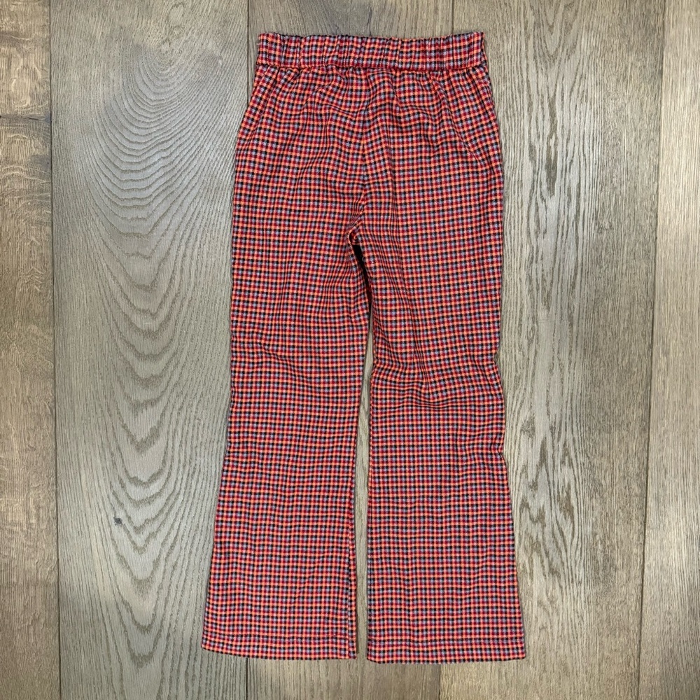 Zara Kids Multicolored Plaid Stylish Pants With Front Pockets - Picture 2 of 4